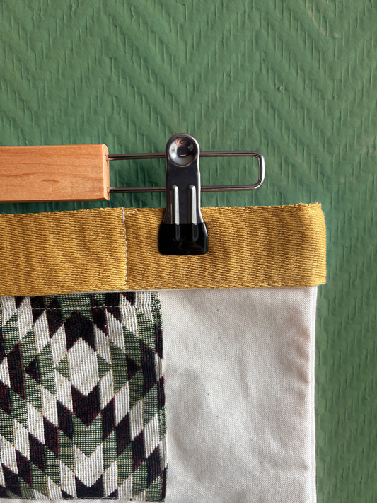 Orderly Tote - Effen band geel | Grafisch Groen (voor klassieke tote)