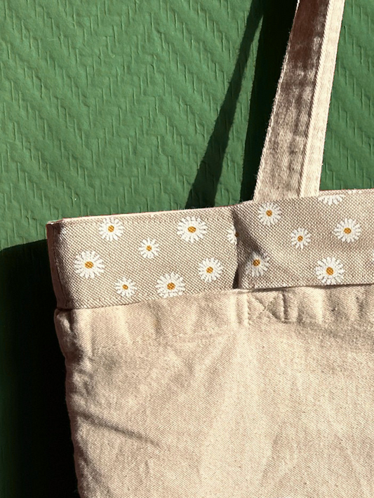 Serene Tote - Madelief (met platte bodem)
