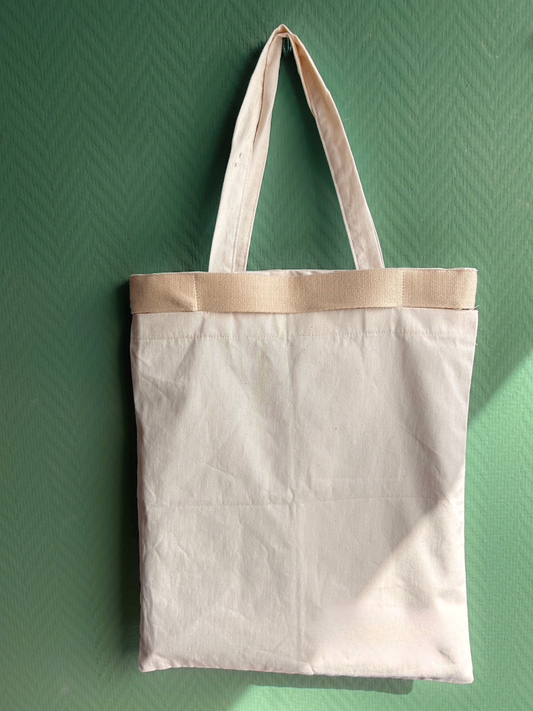 Orderly Tote - Effen band licht roze | Grafisch blauw (voor klassieke totes)