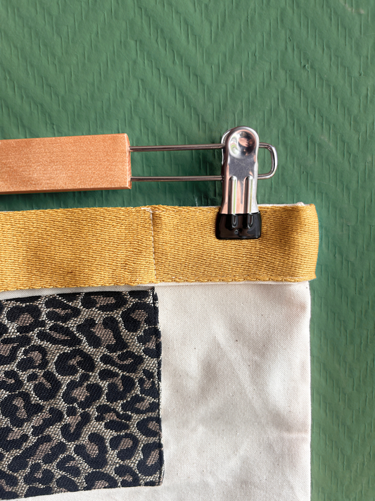 Tamed Tote - Effen band geel | Panter (voor klassieke totes)
